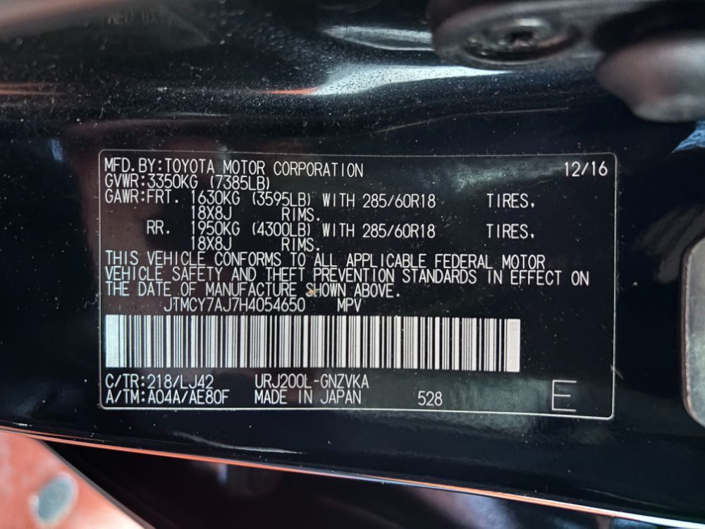 2017 Toyota Land Cruiser V8 Franklin OH