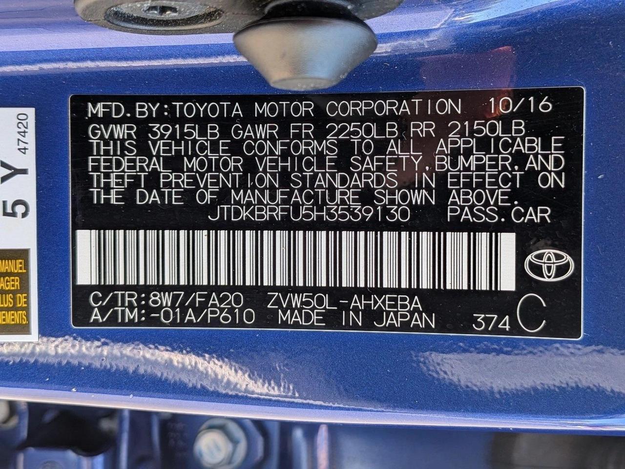 2017 Toyota Prius Two Roseville CA