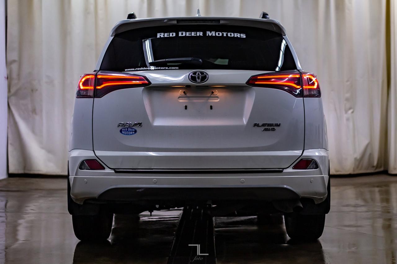 2017 Toyota RAV4 AWD Platinum Leather Roof Nav BCam Red Deer AB