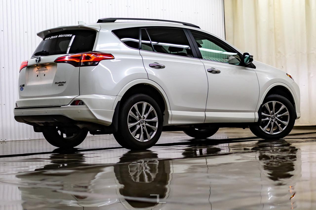 2017 Toyota RAV4 AWD Platinum Leather Roof Nav BCam Red Deer AB