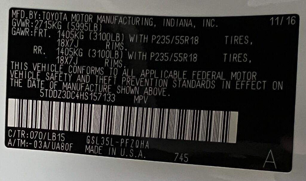 2017 Toyota Sienna Limited Premium Highlands Ranch CO
