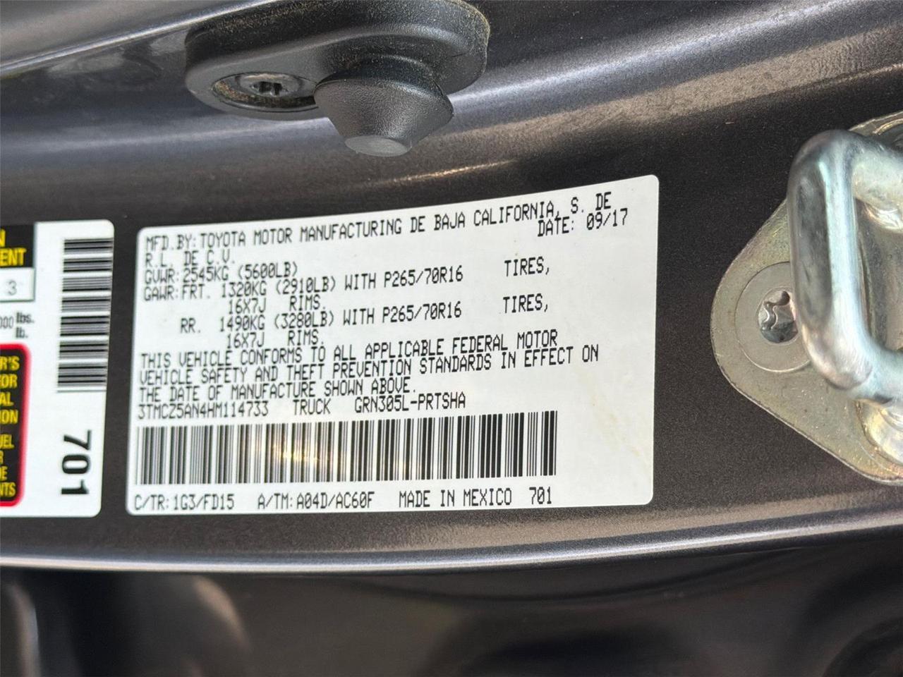 2017 Toyota Tacoma SR Hagerstown MD
