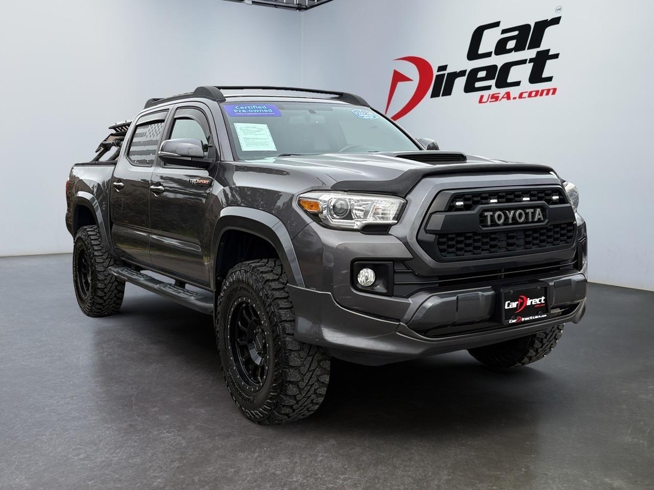 2017 Toyota Tacoma TRD Sport, MANUAL TRANSMISSION, SIDE STEP, RUNNING BOARDS, TOW PACKAGE, BED UTILITY RACK, BACKUP CAMERA, HEATED SEATS, APPLE CARPLAY/ANDROID AUTO, LOW MILEAGE, CLEAN CARFAX, TAKE THE KEYS TO A TACOMA HOME!