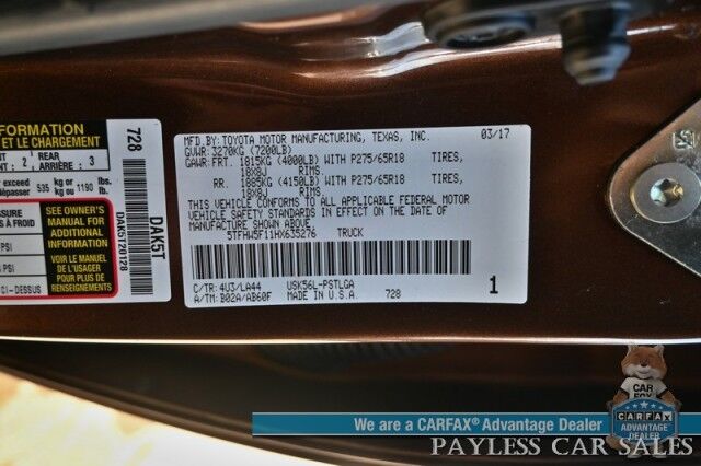 2017 Toyota Tundra 4WD Limited Anchorage AK