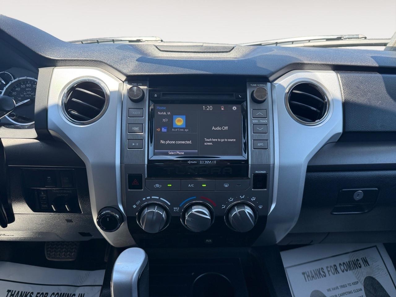 2017 Toyota Tundra 4WD SR5, BLUETOOTH, BED LINER, TOW PACKAGE, TONNEAU COVER, BACKUP CAMERA, POWER MIRRORS, KEYLESS ENTRY, ONLY 1 ONWER, SUPER RELIABLE! Norfolk VA