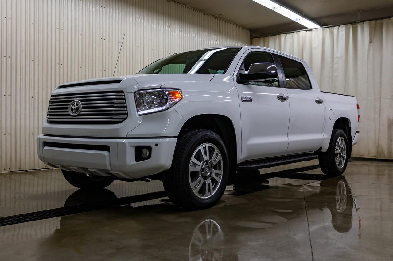 2017 Toyota Tundra 4x4 Crew Cab Platinum Leather Roof Nav Red Deer AB