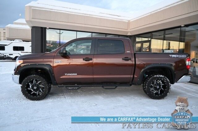 2017 Toyota Tundra SR5 / TRD Off Road Pkg / Crew Cab / Lifted / Power & Heated Cloth Seats / Bluetooth / Back Up Camera / Cruise Control / USB & Aux Jacks / Bed Liner / Running Boards / Tonneau Cover / Custom Wheels / Tow Pkg Anchorage AK 2017 Toyota Tundra SR5 / TRD Off Road Pkg / Crew Cab / Lifted / Power & Heated Cloth Seats / Bluetooth / Back Up Camera / Cruise Control / USB & Aux Jacks / Bed Liner / Running Boards / Tonneau Cover / Custom Wheels / Tow Pkg Anchorage AK