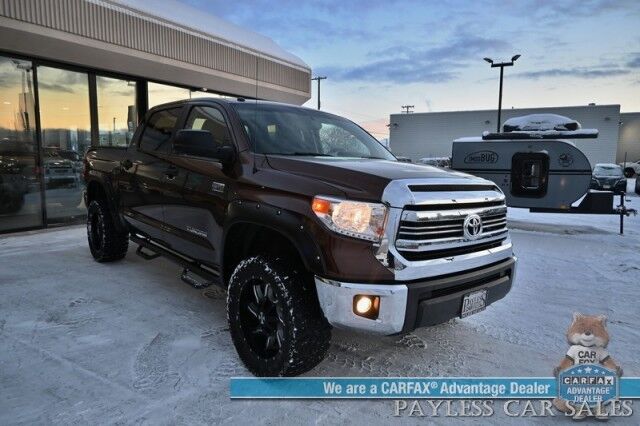 2017 Toyota Tundra SR5 / TRD Off Road Pkg / Crew Cab / Lifted / Power & Heated Cloth Seats / Bluetooth / Back Up Camera / Cruise Control / USB & Aux Jacks / Bed Liner / Running Boards / Tonneau Cover / Custom Wheels / Tow Pkg Anchorage AK 2017 Toyota Tundra SR5 / TRD Off Road Pkg / Crew Cab / Lifted / Power & Heated Cloth Seats / Bluetooth / Back Up Camera / Cruise Control / USB & Aux Jacks / Bed Liner / Running Boards / Tonneau Cover / Custom Wheels / Tow Pkg Anchorage AK