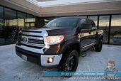 2017 Toyota Tundra SR5 / TRD Off Road Pkg / Crew Cab / Lifted / Power & Heated Cloth Seats / Bluetooth / Back Up Camera / Cruise Control / USB & Aux Jacks / Bed Liner / Running Boards / Tonneau Cover / Custom Wheels / Tow Pkg
