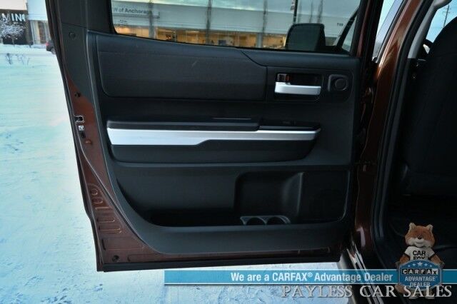 2017 Toyota Tundra SR5 / TRD Off Road Pkg / Crew Cab / Lifted / Power & Heated Cloth Seats / Bluetooth / Back Up Camera / Cruise Control / USB & Aux Jacks / Bed Liner / Running Boards / Tonneau Cover / Custom Wheels / Tow Pkg Anchorage AK