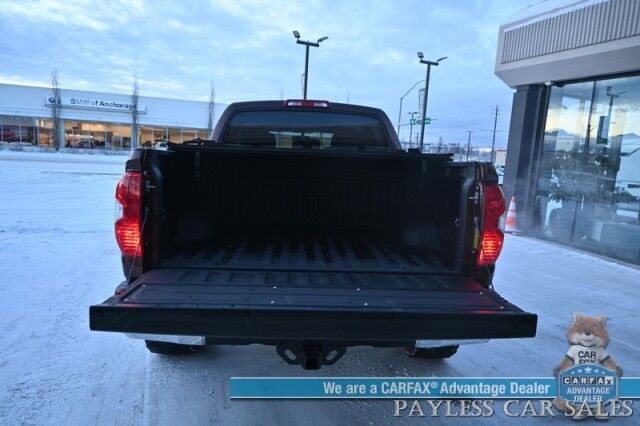 2017 Toyota Tundra SR5 / TRD Off Road Pkg / Crew Cab / Lifted / Power & Heated Cloth Seats / Bluetooth / Back Up Camera / Cruise Control / USB & Aux Jacks / Bed Liner / Running Boards / Tonneau Cover / Custom Wheels / Tow Pkg Anchorage AK