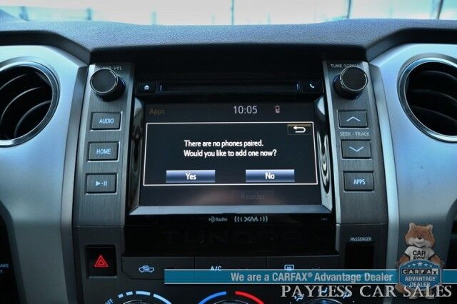 2017 Toyota Tundra SR5 / TRD Off Road Pkg / Crew Cab / Lifted / Power & Heated Cloth Seats / Bluetooth / Back Up Camera / Cruise Control / USB & Aux Jacks / Bed Liner / Running Boards / Tonneau Cover / Custom Wheels / Tow Pkg Anchorage AK