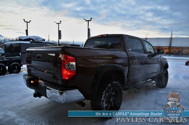 2017 Toyota Tundra SR5 / TRD Off Road Pkg / Crew Cab / Lifted / Power & Heated Cloth Seats / Bluetooth / Back Up Camera / Cruise Control / USB & Aux Jacks / Bed Liner / Running Boards / Tonneau Cover / Custom Wheels / Tow Pkg Anchorage AK