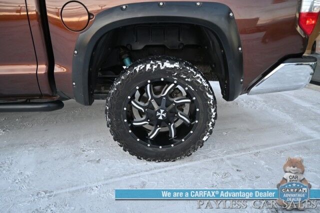 2017 Toyota Tundra SR5 / TRD Off Road Pkg / Crew Cab / Lifted / Power & Heated Cloth Seats / Bluetooth / Back Up Camera / Cruise Control / USB & Aux Jacks / Bed Liner / Running Boards / Tonneau Cover / Custom Wheels / Tow Pkg Anchorage AK