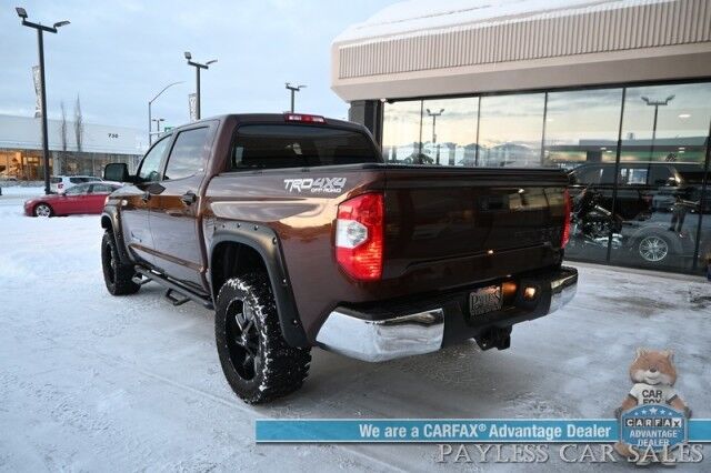 2017 Toyota Tundra SR5 / TRD Off Road Pkg / Crew Cab / Lifted / Power & Heated Cloth Seats / Bluetooth / Back Up Camera / Cruise Control / USB & Aux Jacks / Bed Liner / Running Boards / Tonneau Cover / Custom Wheels / Tow Pkg Anchorage AK