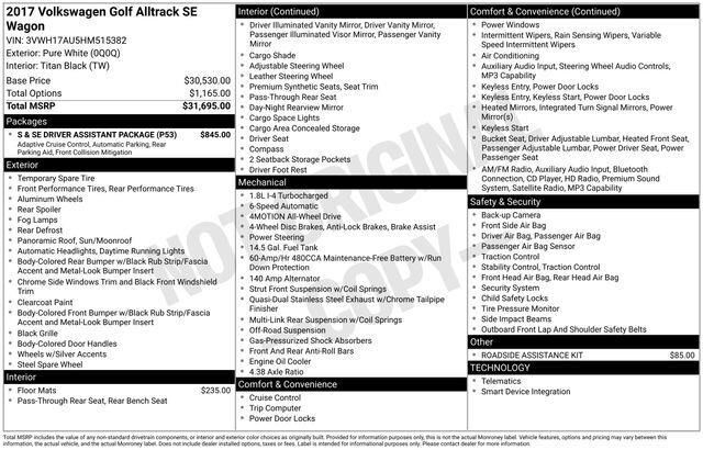 2017 Volkswagen Golf Alltrack TSI SE Raleigh NC