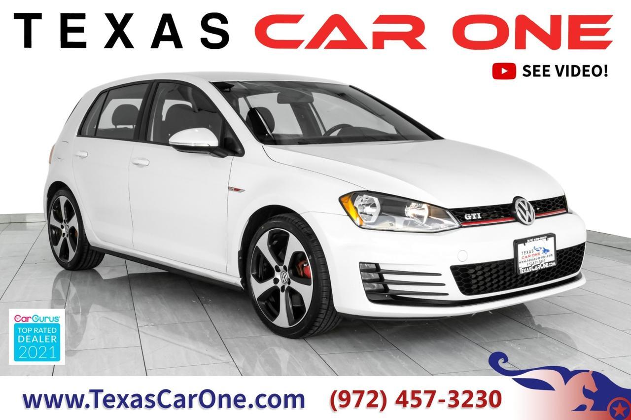 2017 Volkswagen Golf GTI S AUTOMATIC HEATED SEATS REAR CAMERA BLUETOOTH PADDLE SHIFTERS A Carrollton TX