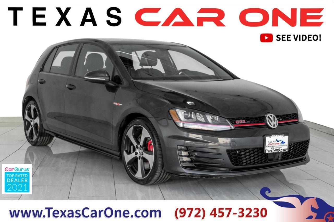 2017 Volkswagen Golf GTI SE AUTOMATIC BLIND SPOT ASSIST NAVIGATION SUNROOF LEATHER HEATED