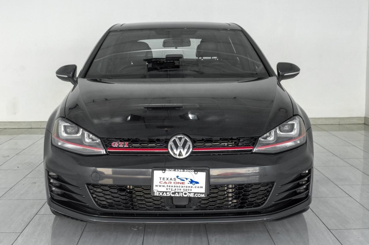 2017 Volkswagen Golf GTI SE AUTOMATIC BLIND SPOT ASSIST NAVIGATION SUNROOF LEATHER HEATED