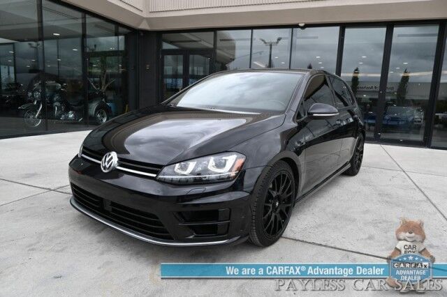 2017 Volkswagen Golf R / AWD / 6-Speed Manual / Driver Assist Pkg / Power & Heated Leather Seats / Navigation / Fender Speakers / Lane Departure & Blind Spot Alert / Bluetooth / Backup Camera / Keyless Entry & Start / 31 MPG