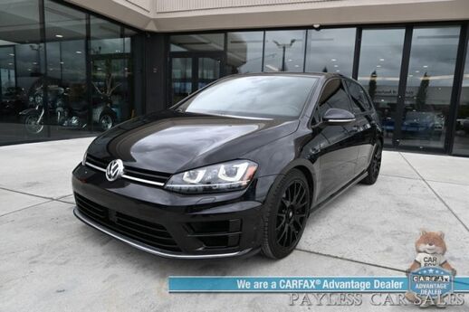 2017 Volkswagen Golf R / AWD / 6-Speed Manual / Driver Assist Pkg / Power & Heated Leather Seats / Navigation / Fender Speakers / Lane Departure & Blind Spot Alert / Bluetooth / Backup Camera / Keyless Entry & Start / 31 MPG Anchorage AK
