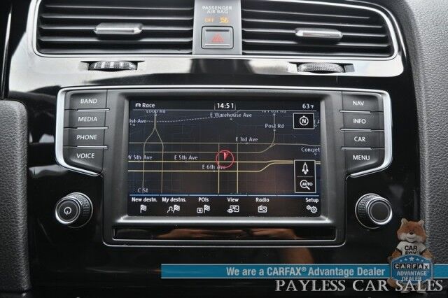 2017 Volkswagen Golf R / AWD / 6-Speed Manual / Driver Assist Pkg / Power & Heated Leather Seats / Navigation / Fender Speakers / Lane Departure & Blind Spot Alert / Bluetooth / Backup Camera / Keyless Entry & Start / 31 MPG Anchorage AK