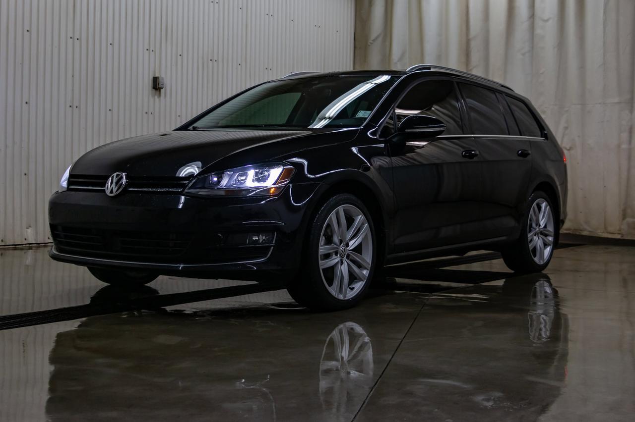 2017 Volkswagen Golf SportWagen 4Motion Highline Leather Roof Nav Red Deer AB