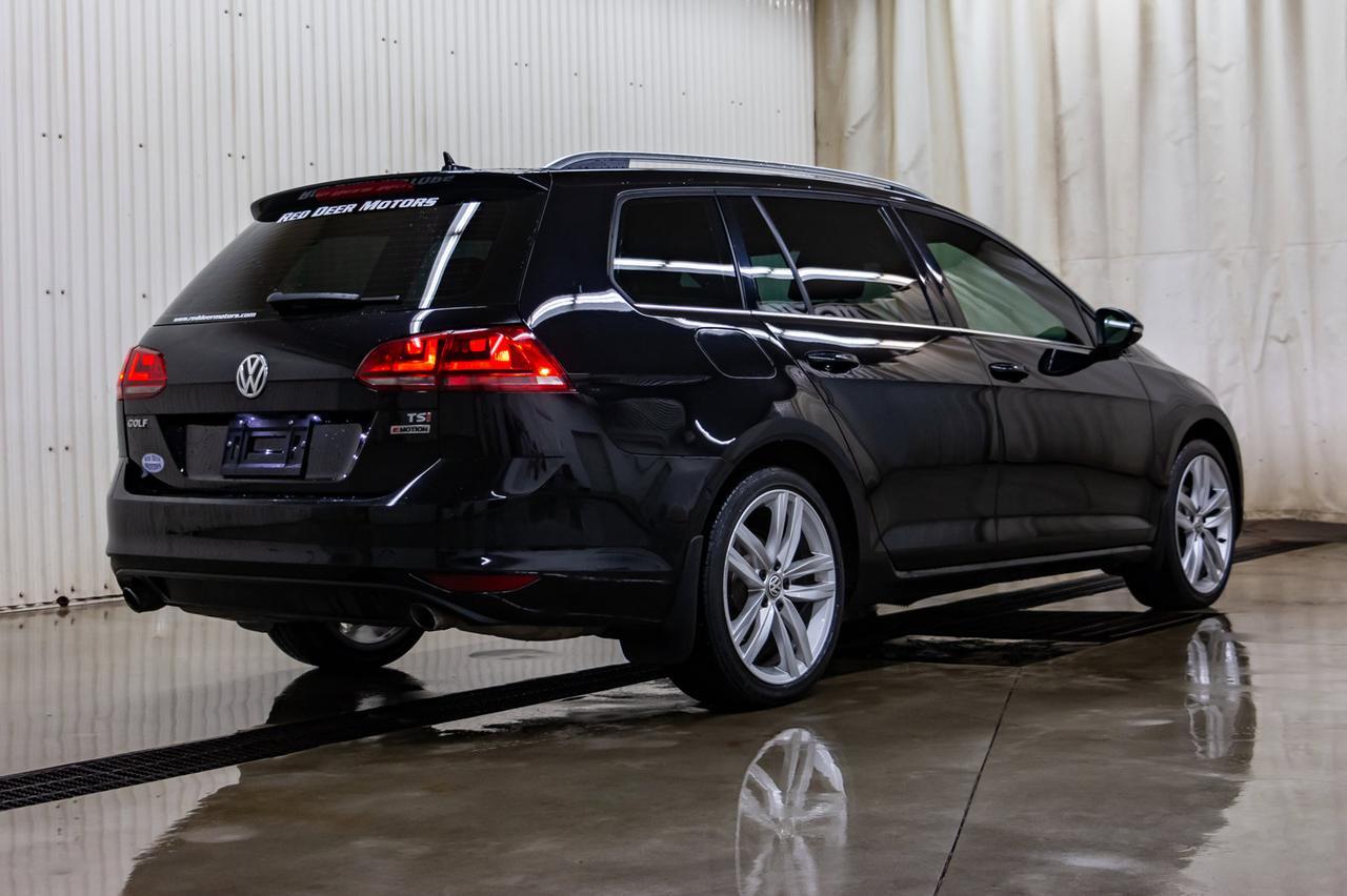 2017 Volkswagen Golf SportWagen 4Motion Highline Leather Roof Nav Red Deer AB