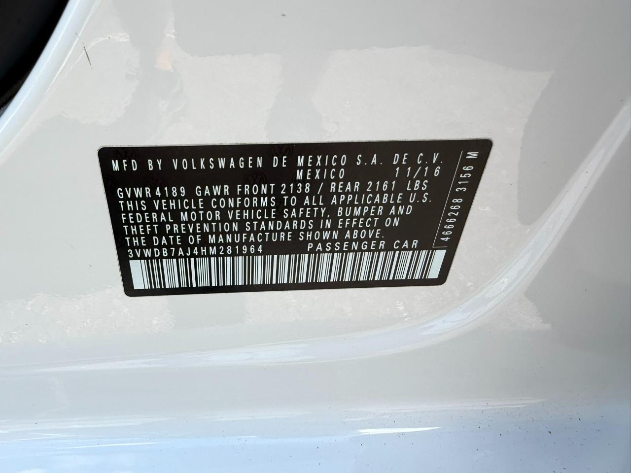 2017 Volkswagen Jetta 1.4T SE Auto Jacksonville FL