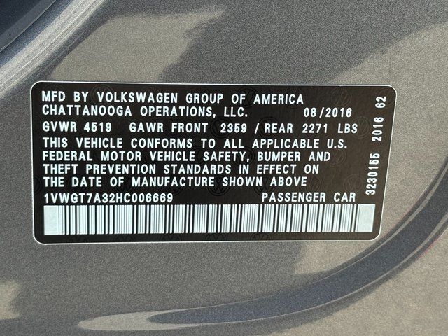 2017 Volkswagen Passat 1.8T SE Springfield VA