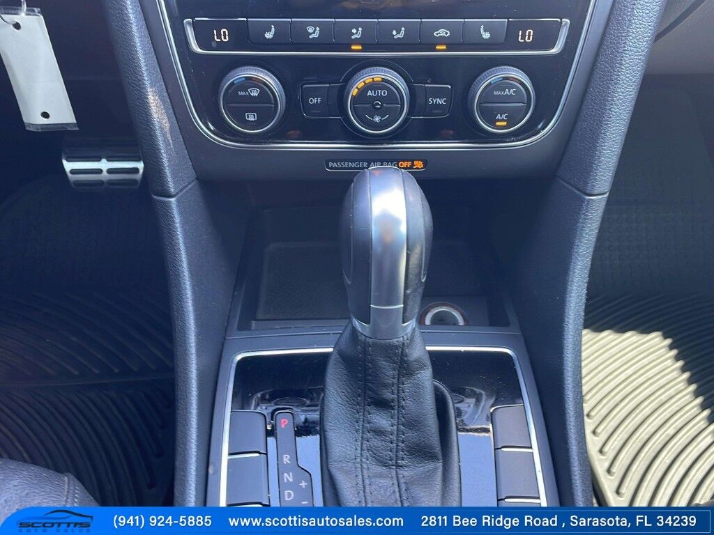 2017 Volkswagen Passat R-Line w/Comfort Pkg~ADJUSTABLE LUMBAR~BLIND SPOT WARNING~BLUETOOTH~BRAKING ASSIST~CRUISE CONTROL~GROUND EFFECTS PACKAGE~HALOGEN HEADLIGTHS~HEATED SIDE MIRRORS~LOW MILES Sarasota FL