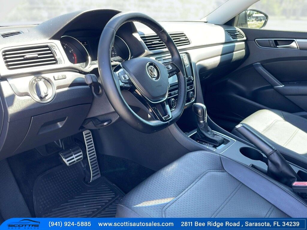 2017 Volkswagen Passat R-Line w/Comfort Pkg~ADJUSTABLE LUMBAR~BLIND SPOT WARNING~BLUETOOTH~BRAKING ASSIST~CRUISE CONTROL~GROUND EFFECTS PACKAGE~HALOGEN HEADLIGTHS~HEATED SIDE MIRRORS~LOW MILES Sarasota FL