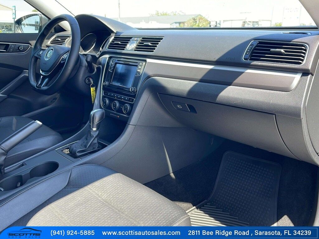 2017 Volkswagen Passat R-Line w/Comfort Pkg~ADJUSTABLE LUMBAR~BLIND SPOT WARNING~BLUETOOTH~BRAKING ASSIST~CRUISE CONTROL~GROUND EFFECTS PACKAGE~HALOGEN HEADLIGTHS~HEATED SIDE MIRRORS~LOW MILES Sarasota FL