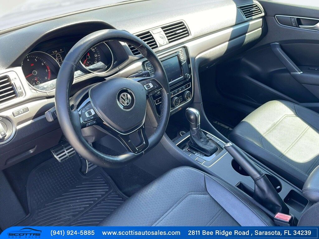 2017 Volkswagen Passat R-Line w/Comfort Pkg~ADJUSTABLE LUMBAR~BLIND SPOT WARNING~BLUETOOTH~BRAKING ASSIST~CRUISE CONTROL~GROUND EFFECTS PACKAGE~HALOGEN HEADLIGTHS~HEATED SIDE MIRRORS~LOW MILES Sarasota FL