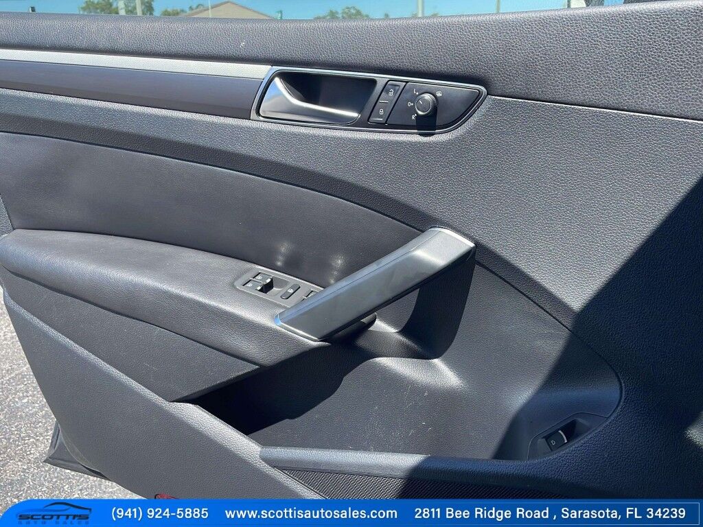 2017 Volkswagen Passat R-Line w/Comfort Pkg~ADJUSTABLE LUMBAR~BLIND SPOT WARNING~BLUETOOTH~BRAKING ASSIST~CRUISE CONTROL~GROUND EFFECTS PACKAGE~HALOGEN HEADLIGTHS~HEATED SIDE MIRRORS~LOW MILES Sarasota FL