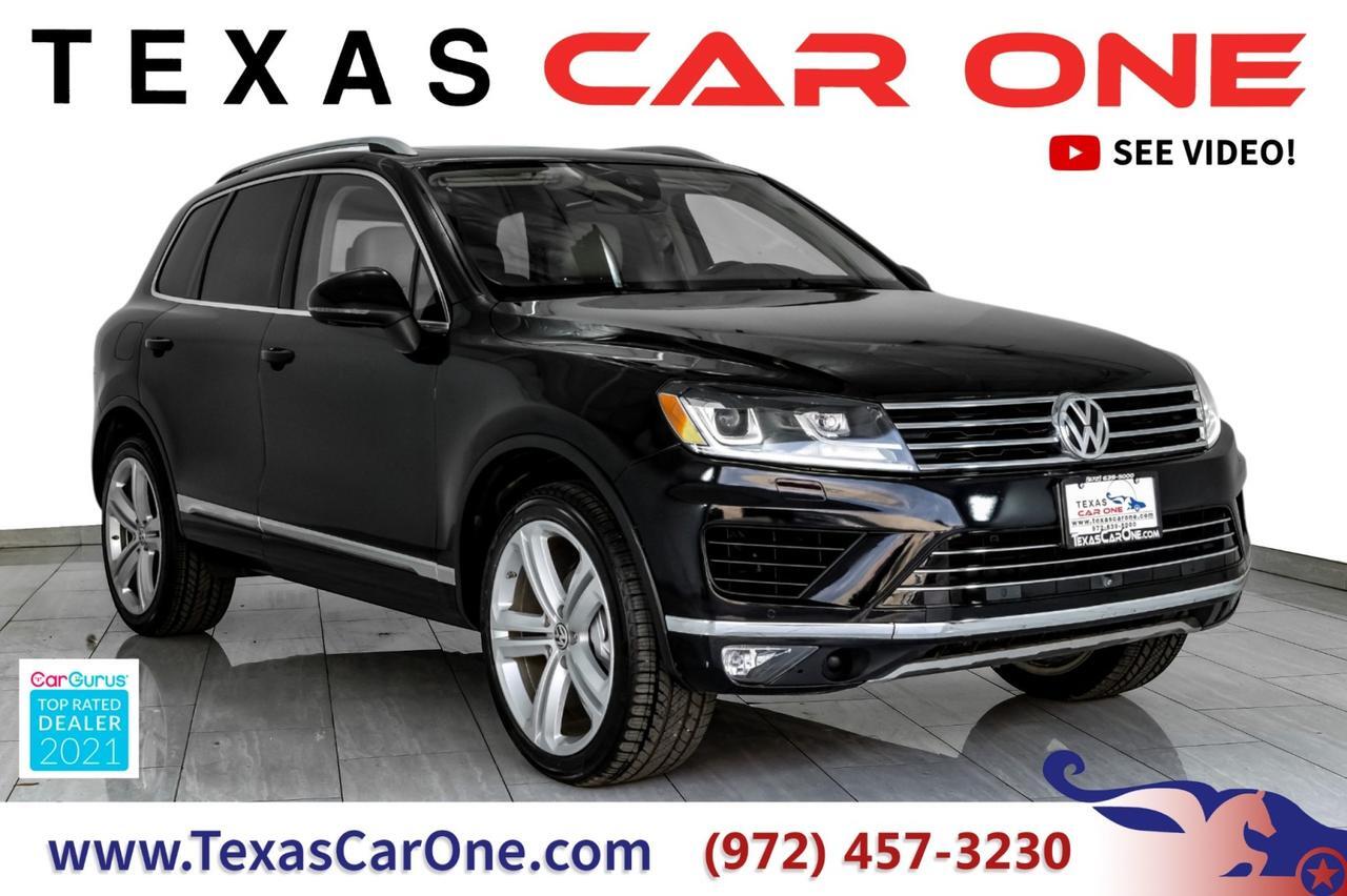 2017 Volkswagen Touareg V6 EXECUTIVE 4MOTION NAVIGATION PANORAMA LEATHER SEATS REAR CAME