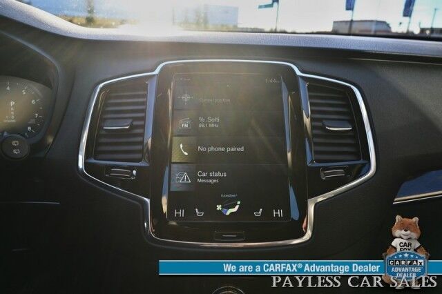 2017 Volvo XC90 Momentum Plus / AWD / Vision & Climate Pkg / Convenience Pkg / Power & Heated Leather Seats / Heated Steering Wheel / Panoramic Sunroof / NAV / Adaptive Cruise / Lane Depart & Blind Spot / 3rd Row / Seats 7 / 25 MPG Anchorage AK 2017 Volvo XC90 Momentum Plus / AWD / Vision & Climate Pkg / Convenience Pkg / Power & Heated Leather Seats / Heated Steering Wheel / Panoramic Sunroof / NAV / Adaptive Cruise / Lane Depart & Blind Spot / 3rd Row / Seats 7 / 25 MPG Anchorage AK