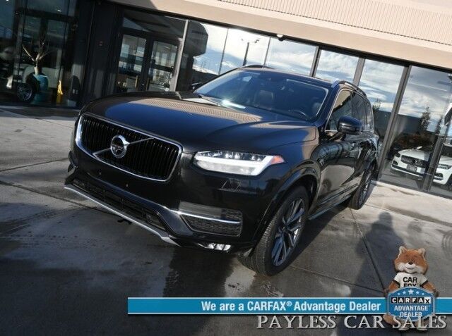 2017 Volvo XC90 Momentum Plus / AWD / Vision & Climate Pkg / Convenience Pkg / Power & Heated Leather Seats / Heated Steering Wheel / Panoramic Sunroof / NAV / Adaptive Cruise / Lane Depart & Blind Spot / 3rd Row / Seats 7 / 25 MPG Anchorage AK 2017 Volvo XC90 Momentum Plus / AWD / Vision & Climate Pkg / Convenience Pkg / Power & Heated Leather Seats / Heated Steering Wheel / Panoramic Sunroof / NAV / Adaptive Cruise / Lane Depart & Blind Spot / 3rd Row / Seats 7 / 25 MPG Anchorage AK