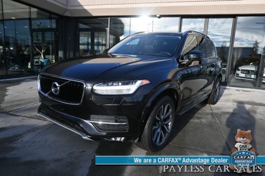 2017 Volvo XC90 Momentum Plus / AWD / Vision & Climate Pkg / Convenience Pkg / Power & Heated Leather Seats / Heated Steering Wheel / Sunroof / NAV / Adaptive Cruise / Lane Depart & Blind Spot / 3rd Row / Seats 7 / 25 MPG Anchorage AK