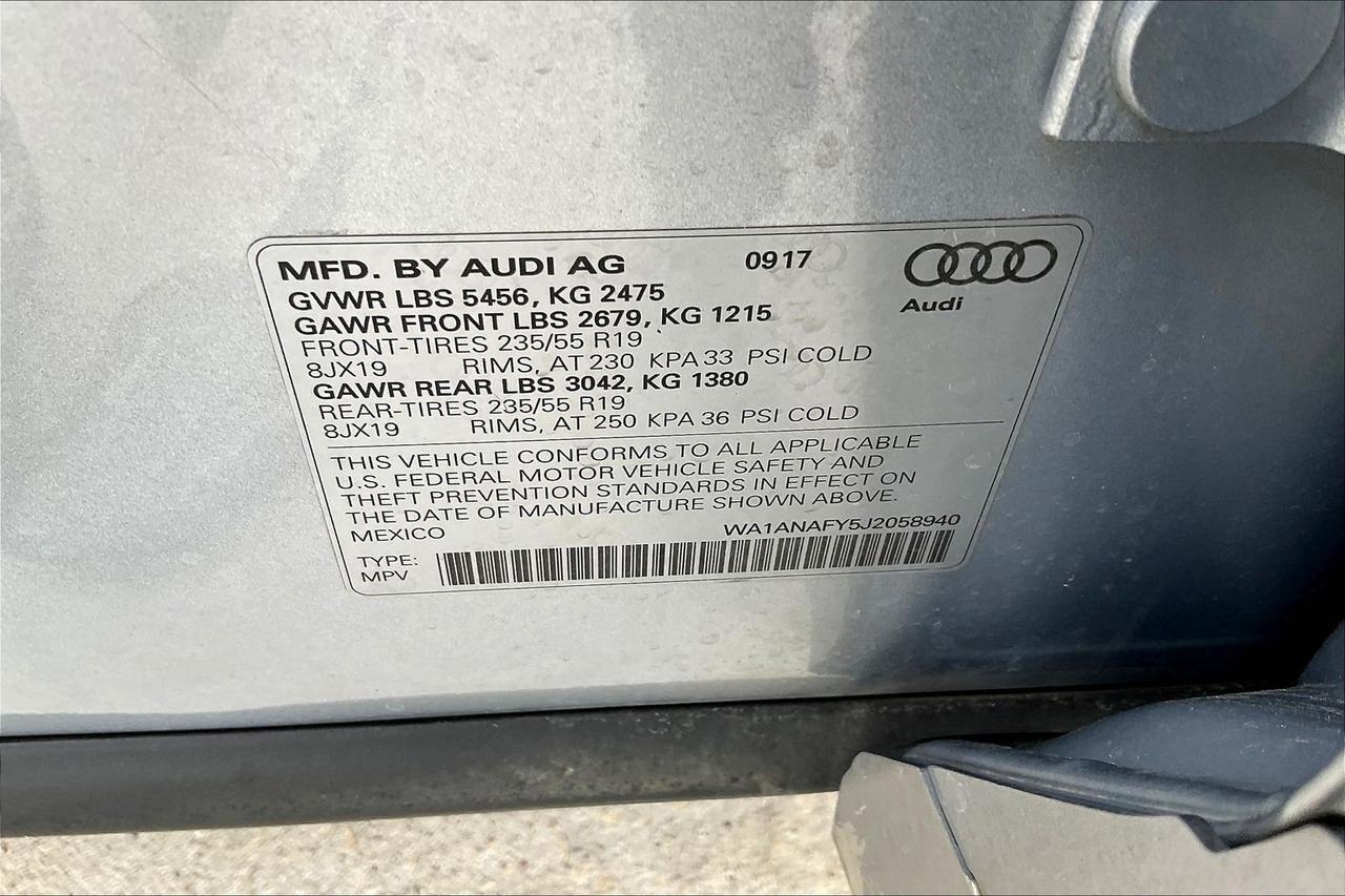 2018 AUDI Q5 PREMIUM Houston TX