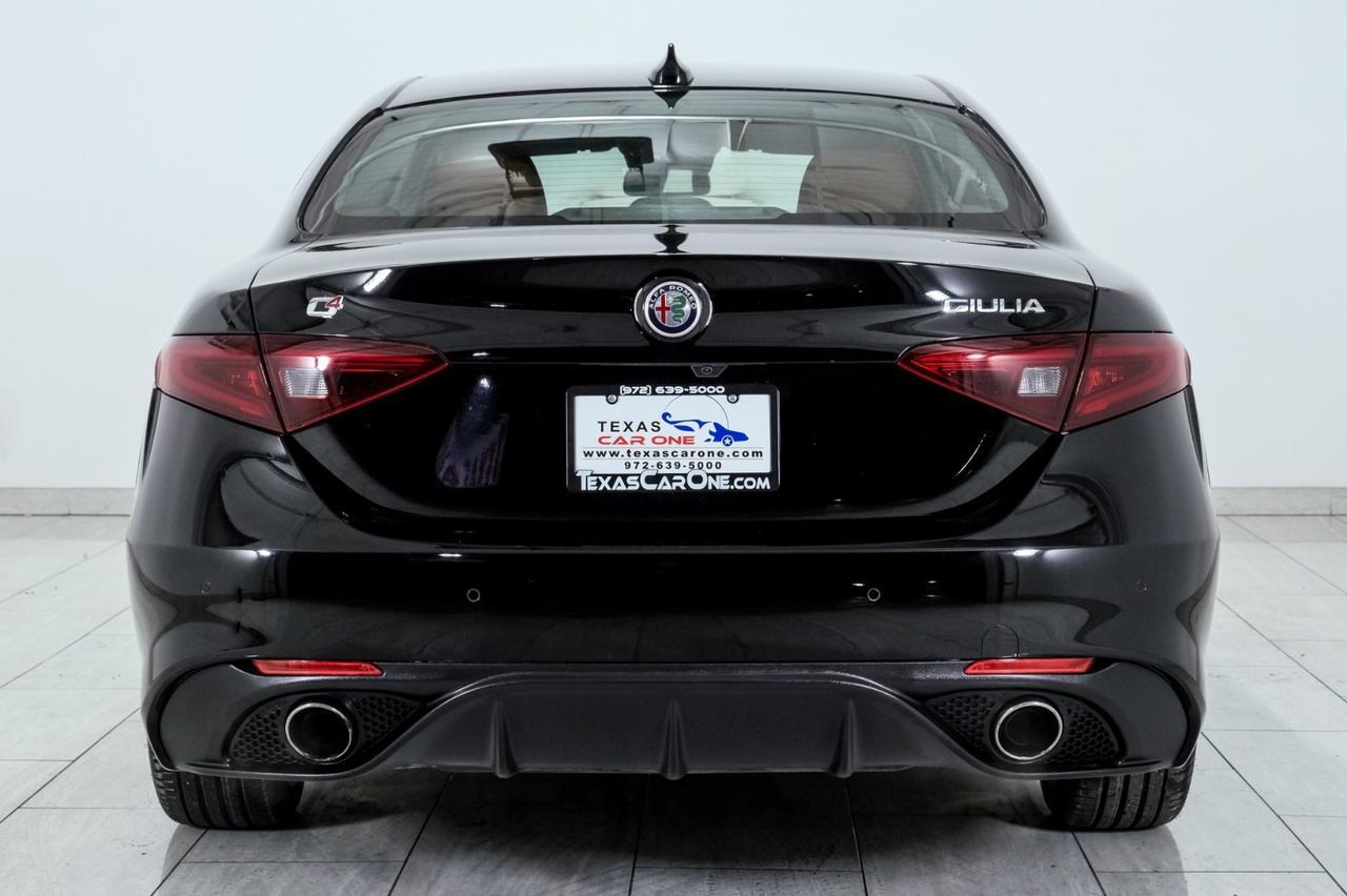 2018 Alfa Romeo Giulia SPORT AWD DRIVER ASSIST DYNAMIC PKG DRIVER ASSIST STATIC PKG LEATHER SEATS REAR CAMERA Carrollton TX