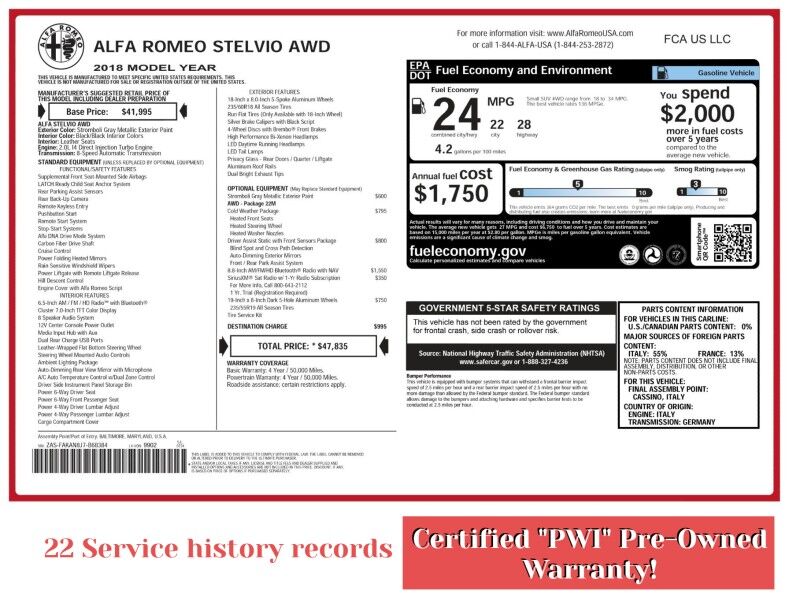 2018 Alfa Romeo Stelvio Ti AWD