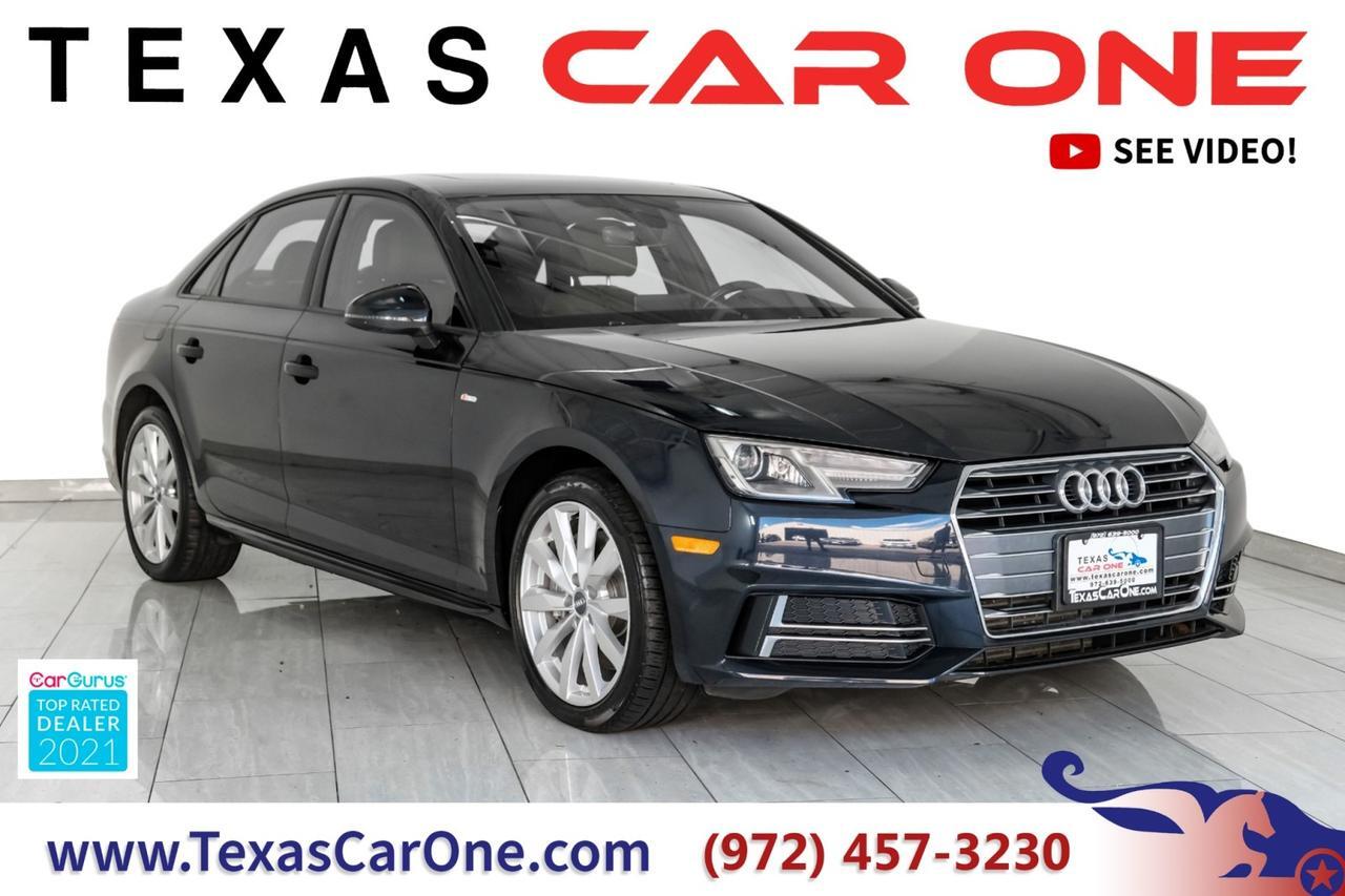 2018 Audi A4 2.0T PREMIUM QUATTRO AUTOMATIC SUNROOF LEATHER HEATED SEATS REAR
