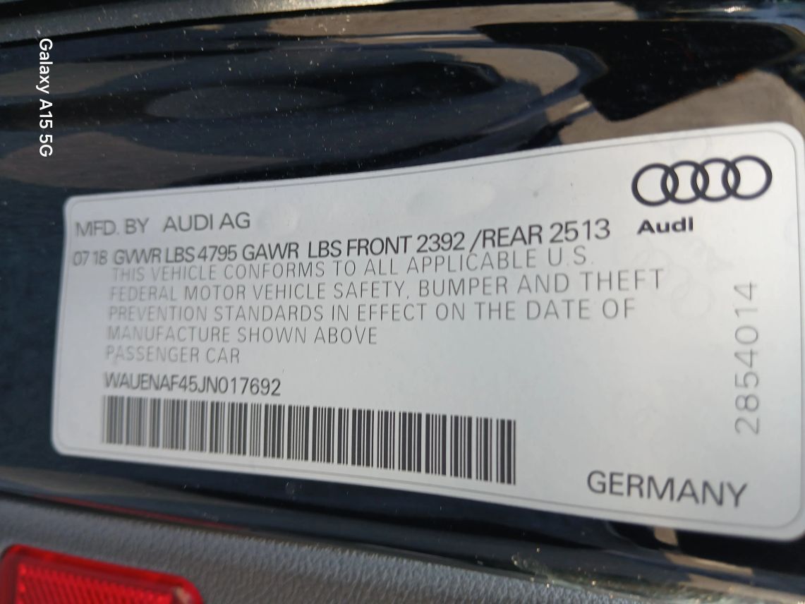 2018 Audi A4 Premium Plus Sedan 4D Maitland FL