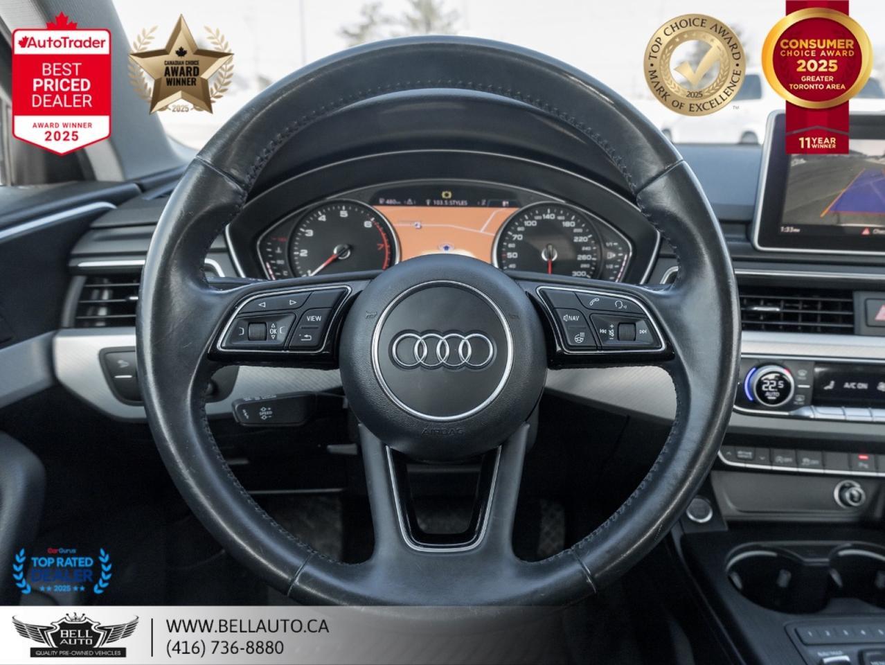2018 Audi A4 Progressiv | NAVI | B.CAM | SUNROOF | DRIVEMODES | NOACCIDENT Toronto ON