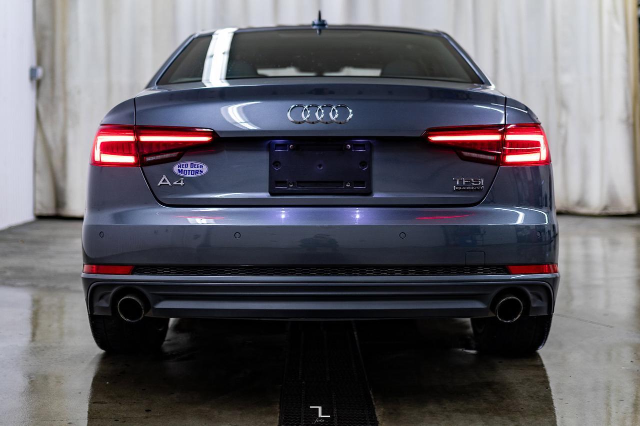 2018 Audi A4 Quattro Progressiv S-Line Leather Roof Nav Red Deer AB