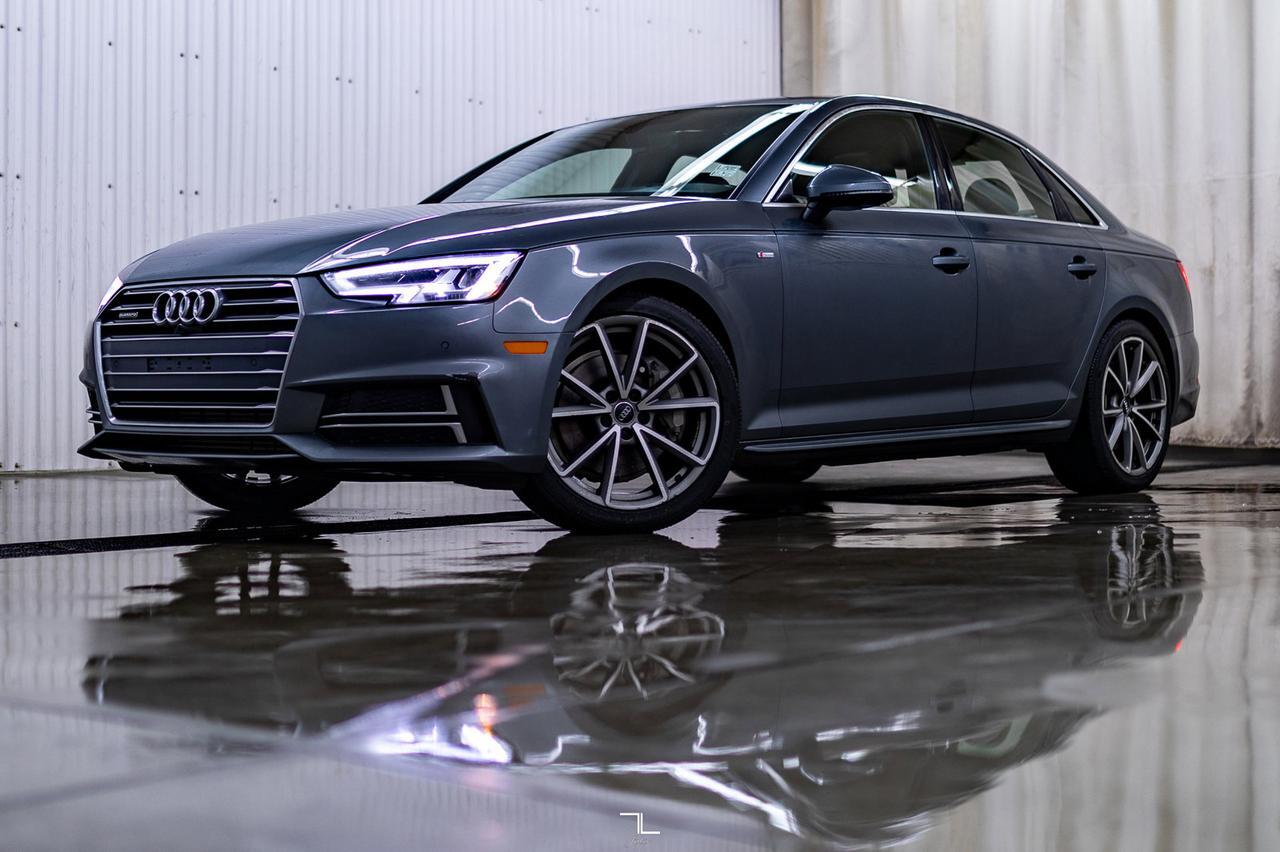 2018 Audi A4 Quattro Progressiv S-Line Leather Roof Nav Red Deer AB