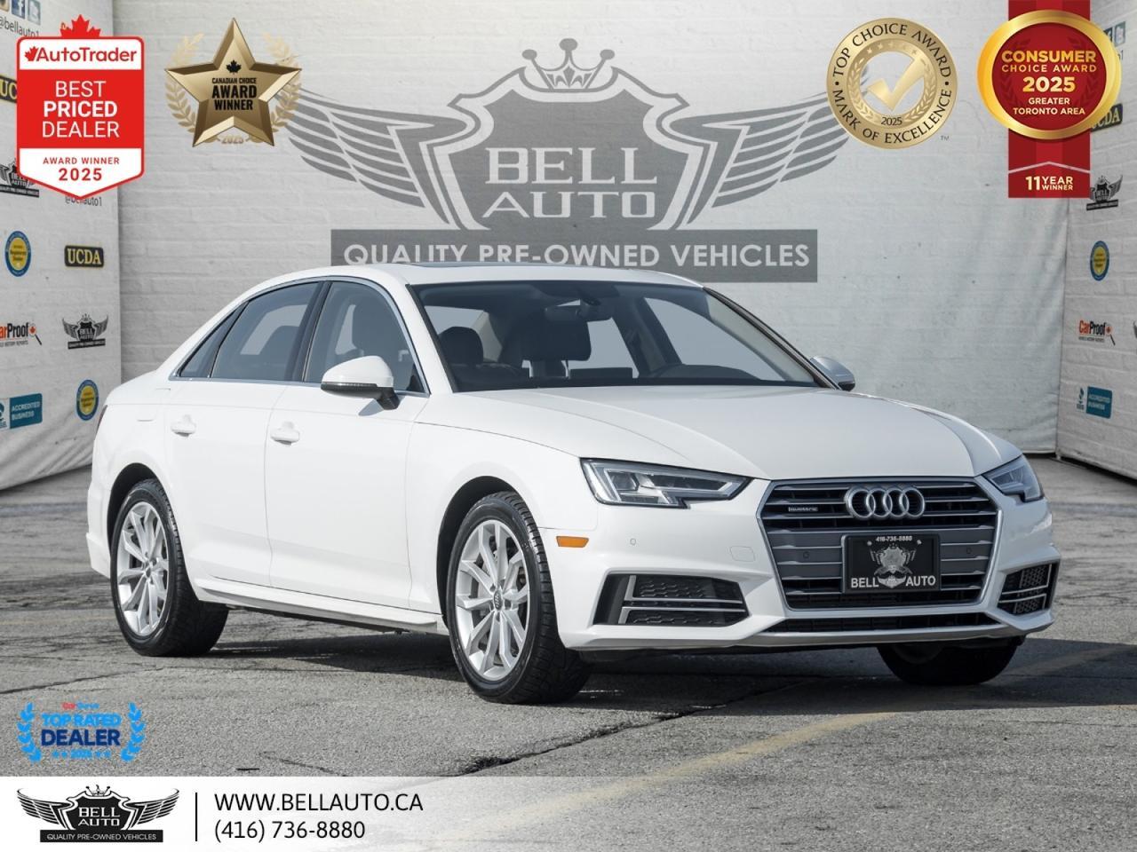 2018 Audi A4 Sedan Progressiv | NAVI | B.CAM | SUNROOF | DRIVEMODES | NOACCIDENT