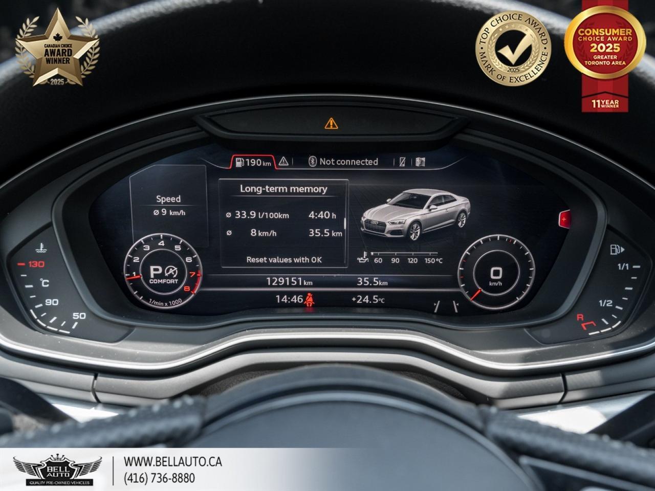 2018 Audi A5 Coupe Technik, QUATTRO, AWD, NAVI, PANO, BACKUPCAM, B.SPOT, PDC, LEATHER, NOACCIDENT Toronto ON