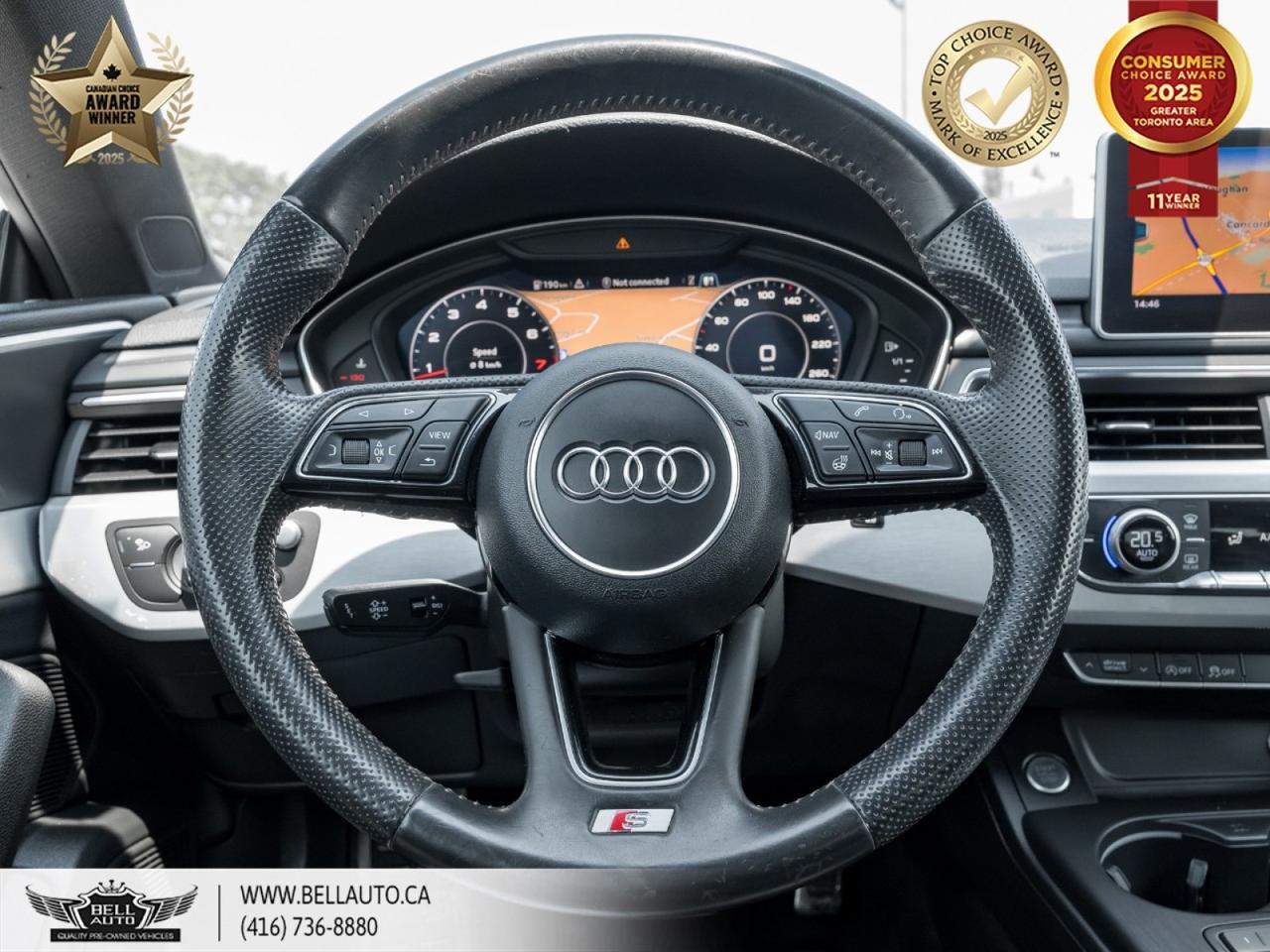 2018 Audi A5 Coupe Technik, QUATTRO, AWD, NAVI, PANO, BACKUPCAM, B.SPOT, PDC, LEATHER, NOACCIDENT Toronto ON